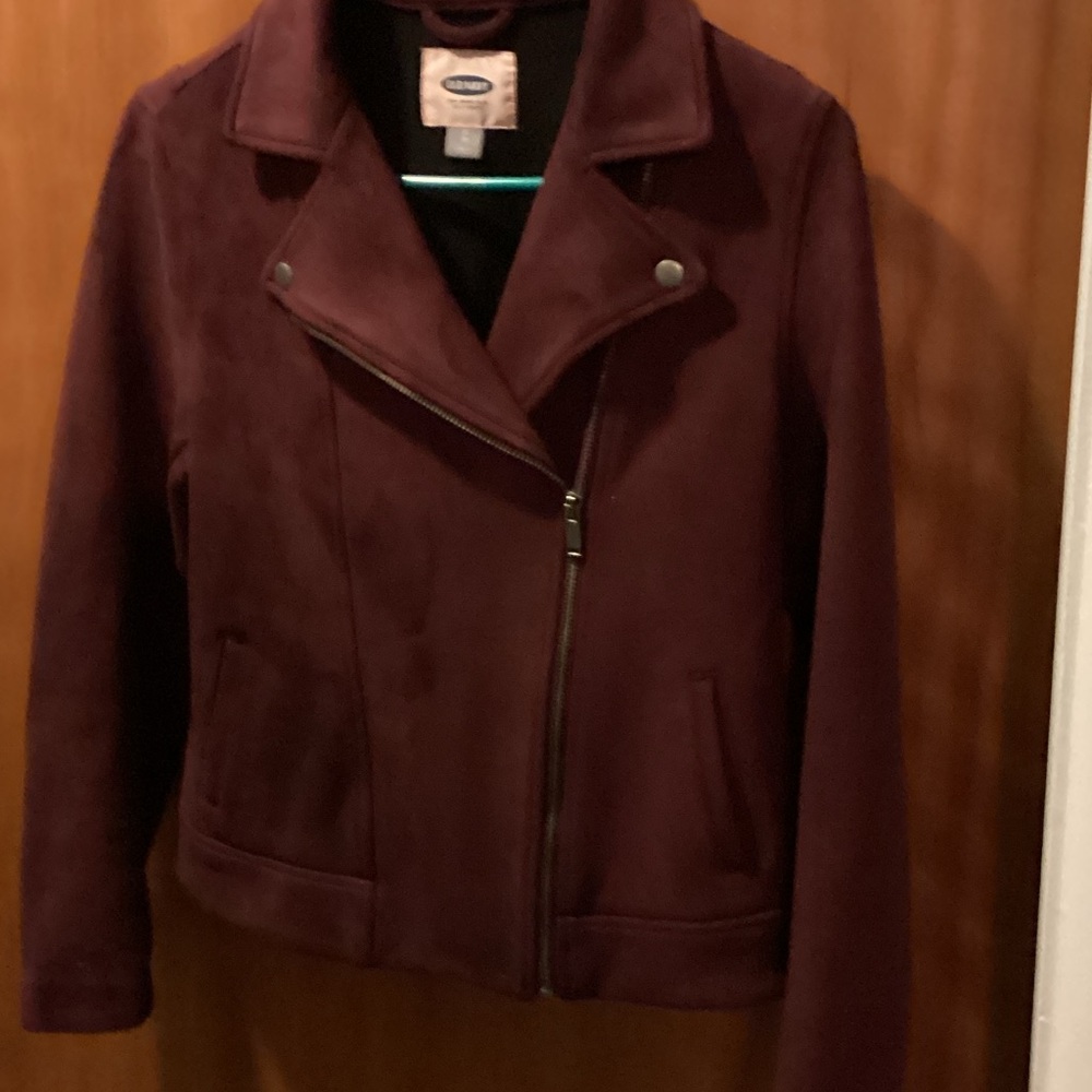 Old Navy Deep Burgundy suede Jacket
